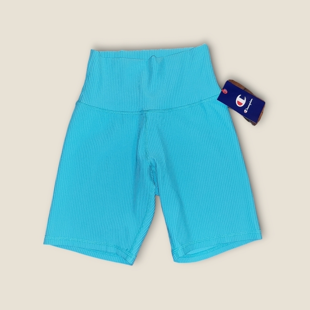 Champion Soft Touch 7" Biker Short in Aqua Excersion
